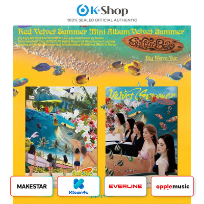RED VELVET - SUMMER MINI ALBUM [Velvet Summer] Big Wave Ver. (LUCKY DRAW)
