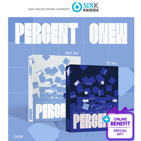 ONEW - 2nd Album [Percent]  Photobook Ver. (+Online Benefit)