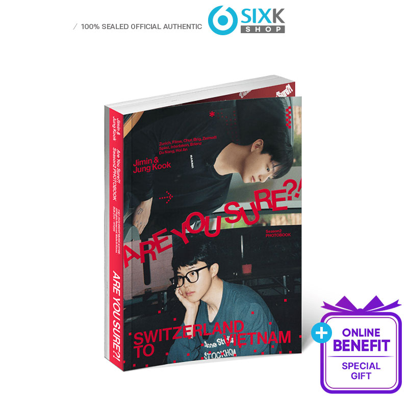 BTS Jimin x Jung Kook [Are You Sure Season2] PHOTOBOOK (Online Benefit)