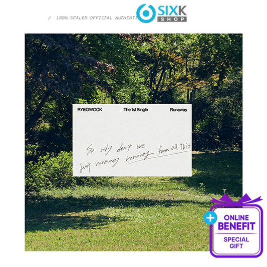 RYEOWOOK(SUPER JUNIOR) - THE 1st Single [Runaway] Digipack Ver. (Online Benefit)