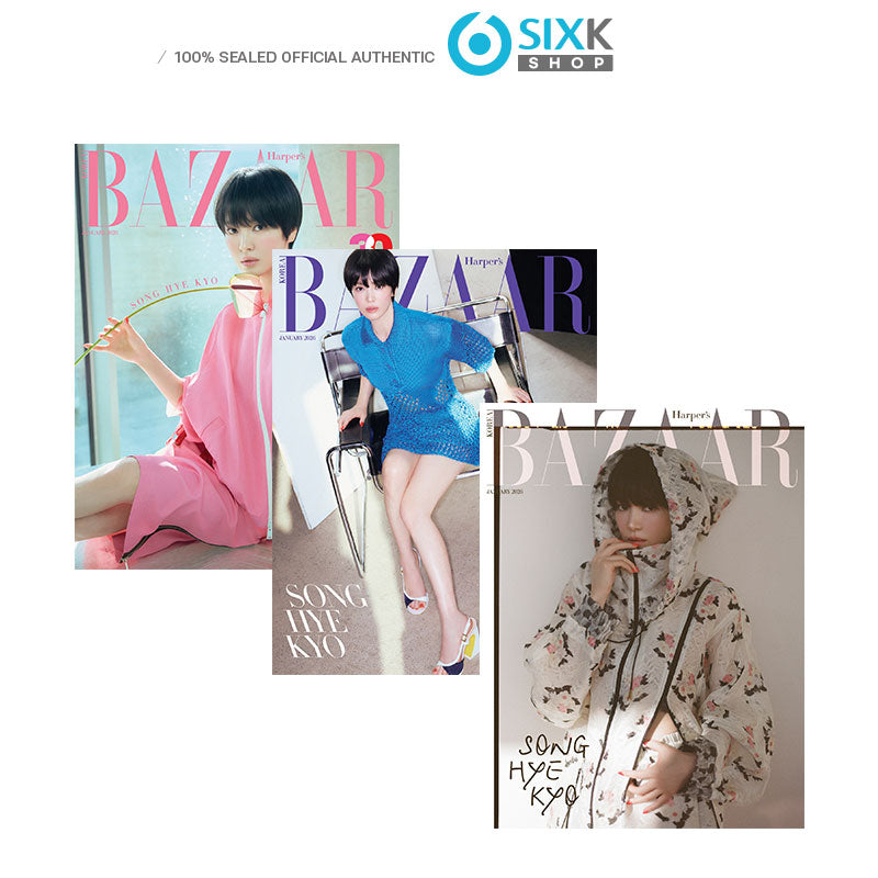 BAZAAR – Song Hye-kyo 3 Cover Versions [Jan Issue 2026]