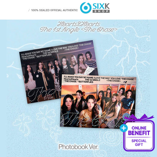 Hearts2Hearts The 1st Single Album The Chase (Photo Book Ver.)(+Online Benefit)