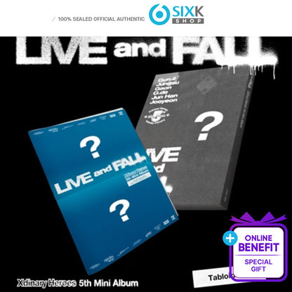 Xdinary Heroes 5nd Mini Album [LIVE and FALL](Tabloid ver/Special)(+Online Benefit)