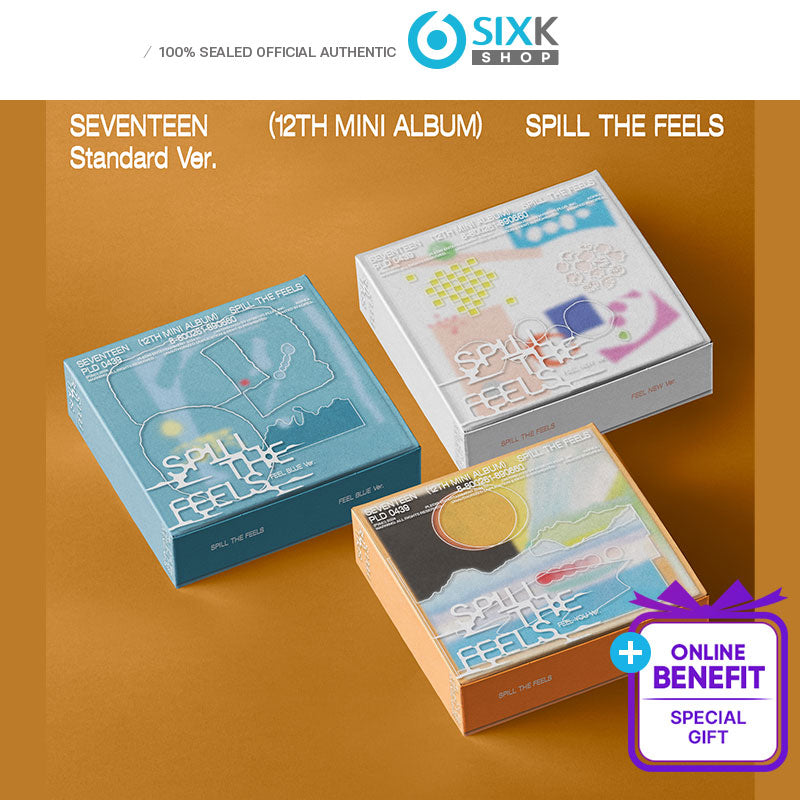 SEVENTEEN 12th Mini Album [SPILL THE FEELS] (Standard /+Online Benefit)