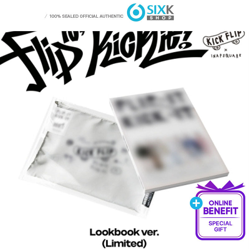 KickFlip 1th Mini Album [Flip it, Kick it!](Lookbook ver.) Limited ver. (Online Benefit)