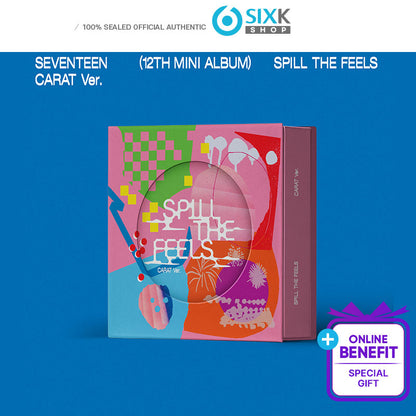 SEVENTEEN 12th Mini Album 'SPILL THE FEELS'(CARAT ver/ +Online Benefit)