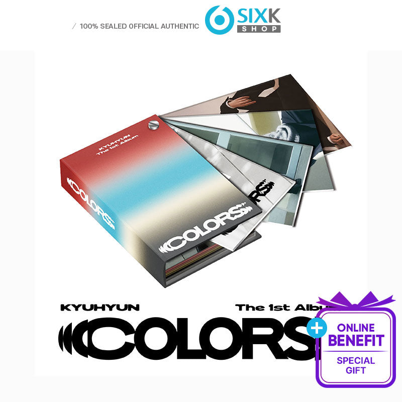 KYUHYUN The 1st Album [COLORS] (Color Swatch Book / +Online Benefit)