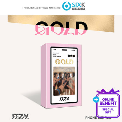 ITZY Album [GOLD] (PHONE BOX VER) (SPECIAL/+Online Benefit)