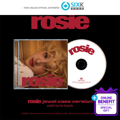 BLACK PINK ROSE first studio album ‘rosie’ (JEWEL ver/+Online Benefit)