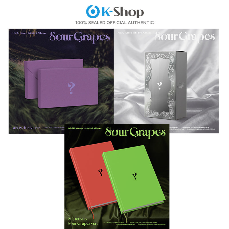 [GROUP BUY] NiziU - 1ST MINI ALBUM [Sour Grapes] (SET 4EA)