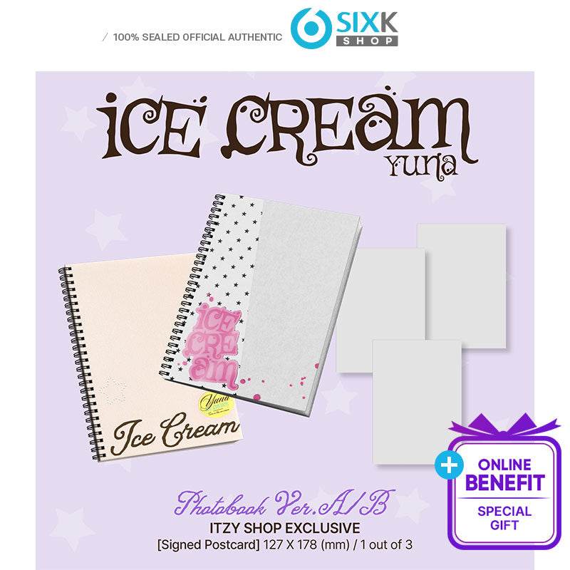 ITZY YUNA [Ice Cream] Photobook Ver (Online Benefit)