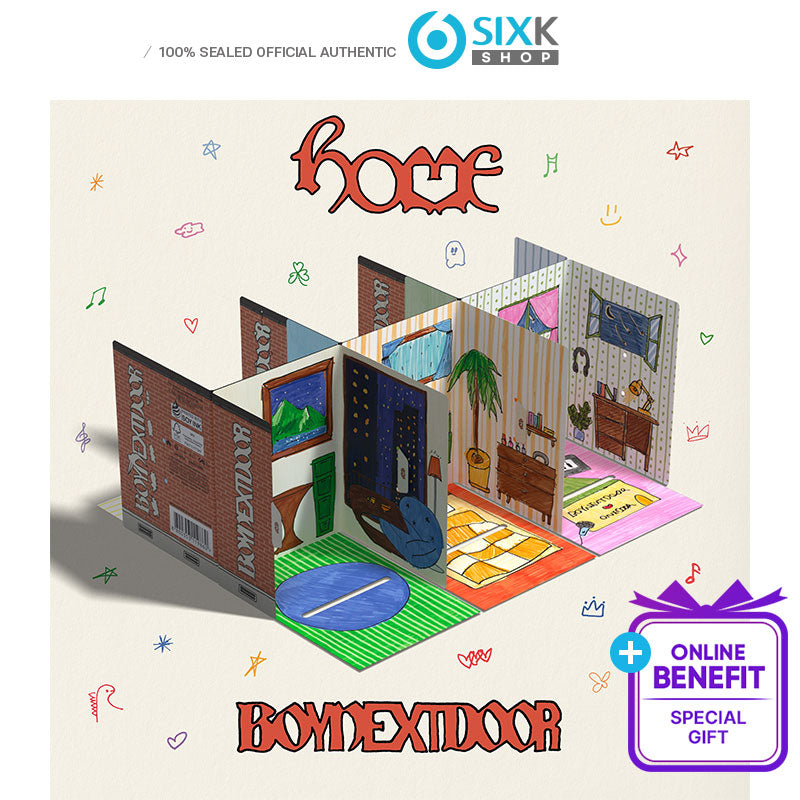 BOYNEXTDOOR 1st Studio Album [HOME] Weverse Albums Ver.(Online Benefit)