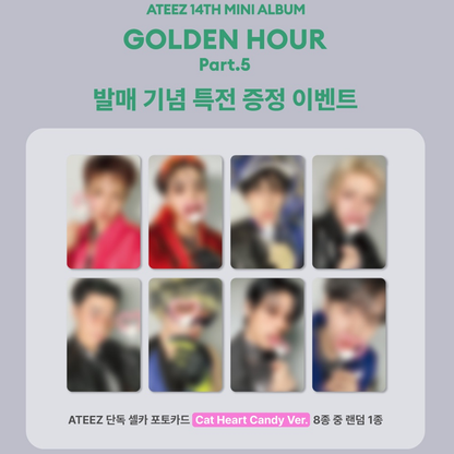 ATEEZ - 14TH MINI ALBUM [GOLDEN HOUR : Part.5] STANDARD VER.(Online Benefit)(MEMBER CHOICE)