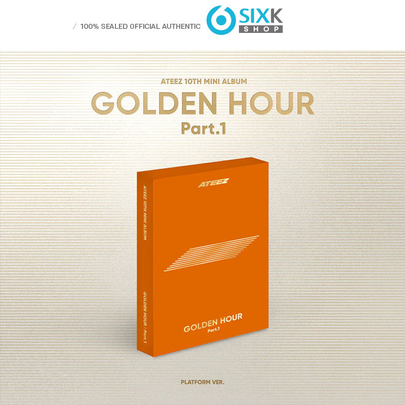 ATEEZ 10th Mini Album - GOLDEN HOUR : Part.1 (Platform Ver / +Online Benefit)