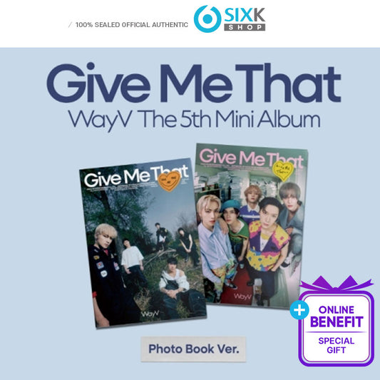 [Photobook ver] WayV 5th Mini Album [Give Me That](+Onlie Benefit)