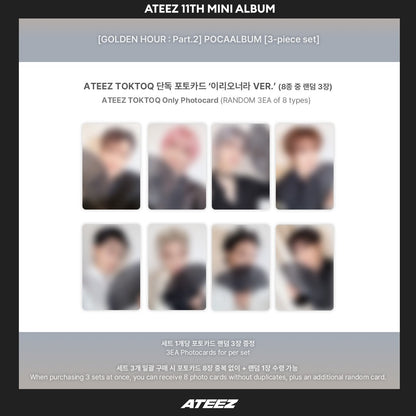 ATEEZ 11th EP [GOLDEN HOUR : Part.2] POCA ALBUM VER.(+Online Benefit)