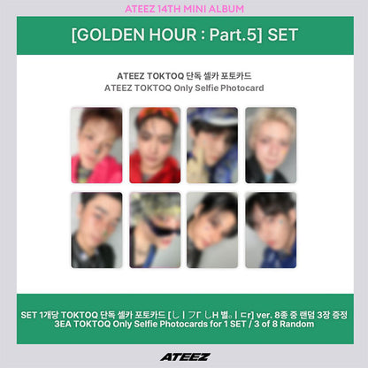 ATEEZ - 14TH MINI ALBUM [GOLDEN HOUR : Part.5] STANDARD VER.(Online Benefit)(MEMBER CHOICE)