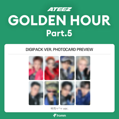 ATEEZ - 14TH MINI ALBUM [GOLDEN HOUR : Part.5] DIGIPACK VER. (Online Benefit)(MEMBER CHOICE)