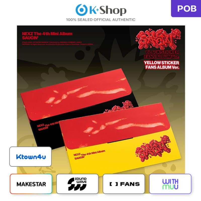 NEXZ - 4TH MINI album [SAUCIN] STICKER Ver. (Online Benefit)