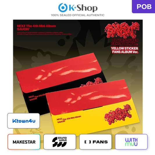 NEXZ - 4TH MINI album [SAUCIN] STICKER Ver. (Online Benefit)