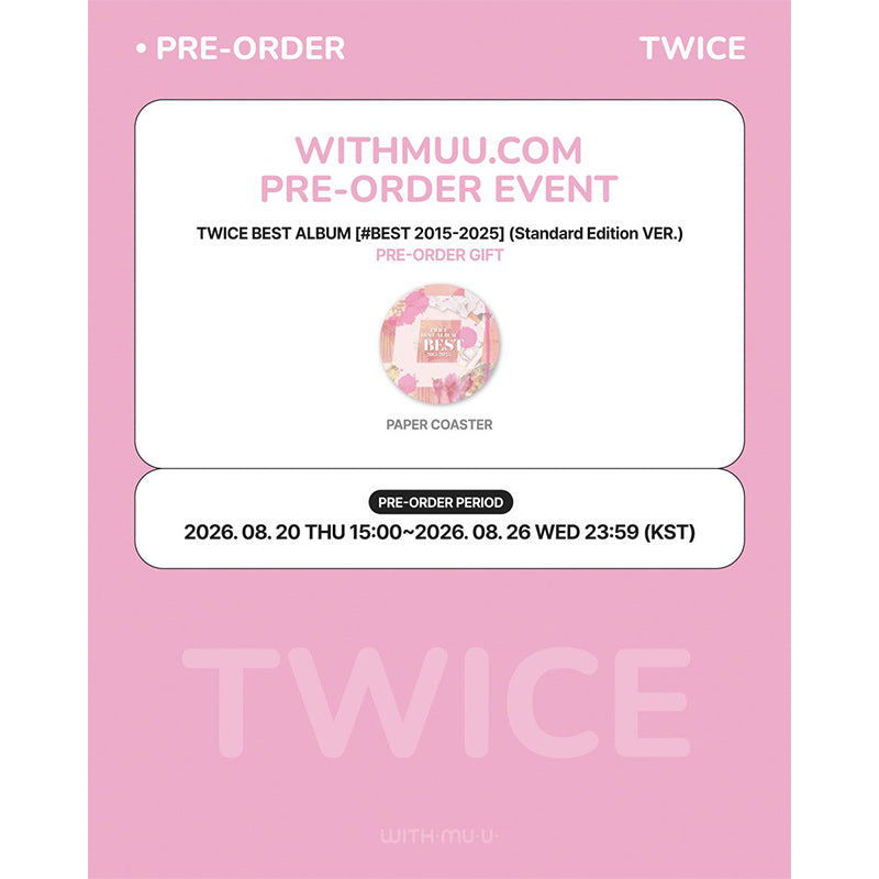 TWICE BEST ALBUM [BEST 2015-2025] Standard Edition VER. (Online Benefit)