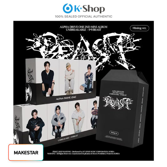 ALPHA DRIVE ONE - 2ND MINI ALBUM [UNBREAKABLE : BOY BEAST] Hissing Ver.(MAKESTAR EVENT)