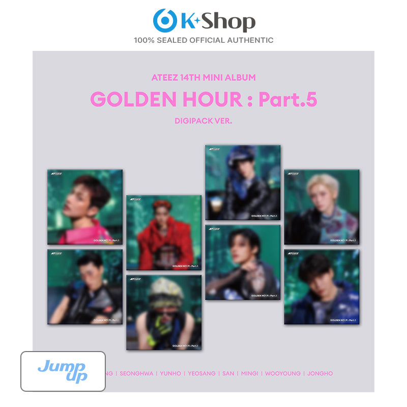 ATEEZ - 14TH MINI ALBUM [GOLDEN HOUR : Part.5] DIGIPACK VER. (LUCKY DRAW)