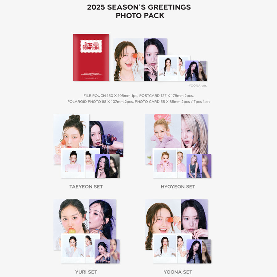 GIRLS GENERATION - 2025 SM ARTIST SEASON’S GREETINGS MD