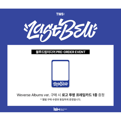 TWS - 1st Single [Last Bell] (Weverse Albums ver.) (Online Benefit)