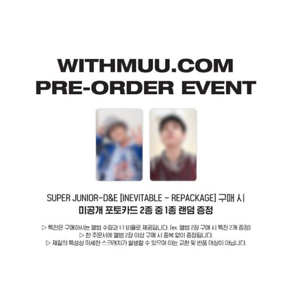 SUPER JUNIOR D&E 6th Mini Album [INEVITABLE] Repackage (+Online Benefit)