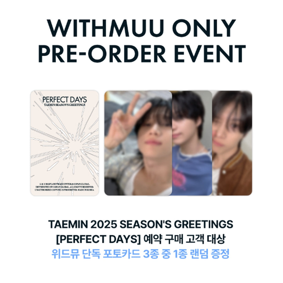 TAEMIN 2025 SEASON’S GREETINGS Perfect Days (Online Benefit)