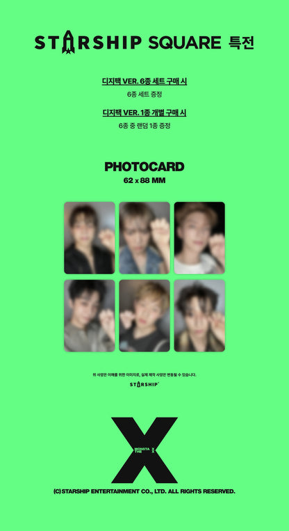 MONSTA X 13th Mini Album [THE X] (DIGIPACK Ver) Limited ver (Online Benefit)
