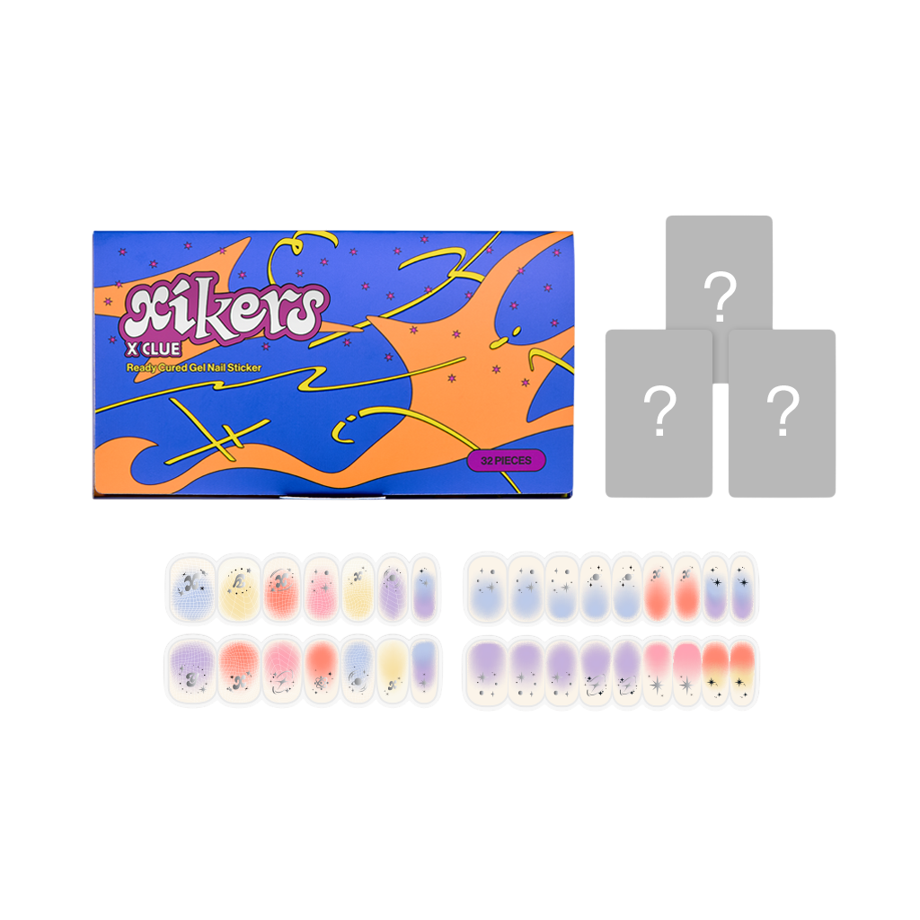 xikers READY CURED GEL NAIL STICKER [Includes 2 official photocards]