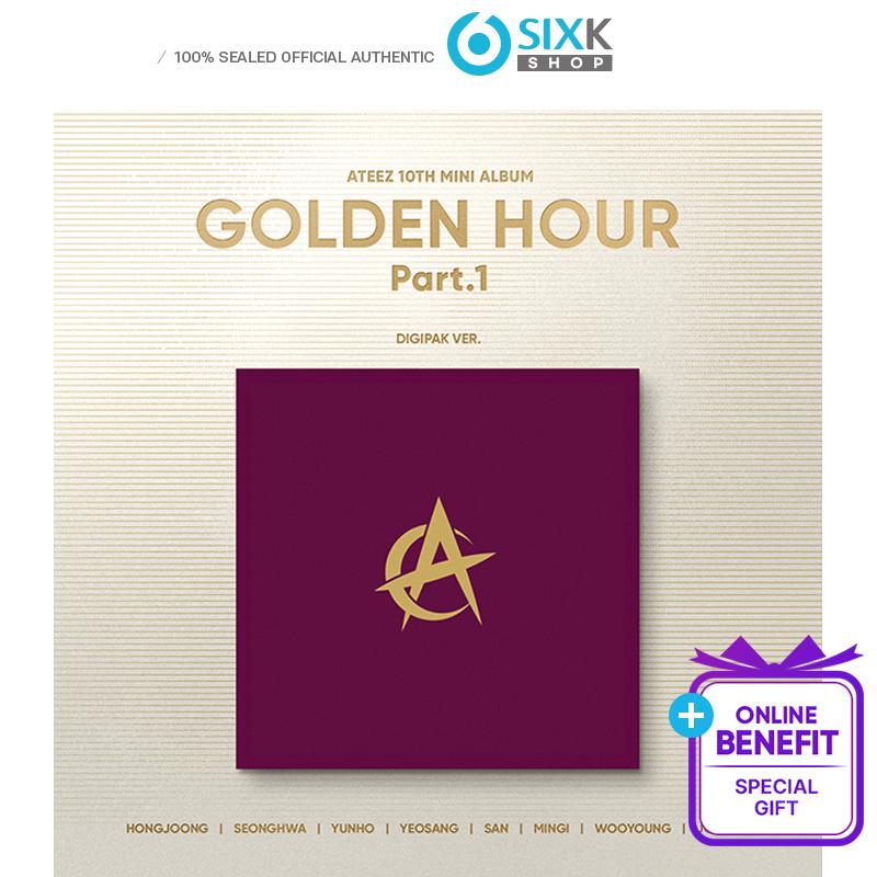 ATEEZ 10th Mini Album - GOLDEN HOUR : Part.1 (Digipack Ver + Online POB)