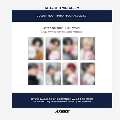 ATEEZ - 13TH MINI ALBUM [GOLDEN HOUR Part.4] PHOTOCARD ALBUM VER. (Online Benefit)