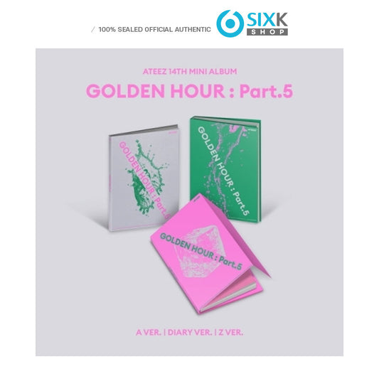 ATEEZ - 14TH MINI ALBUM [GOLDEN HOUR : Part.5] STANDARD VER.(LUCKY DRAW)