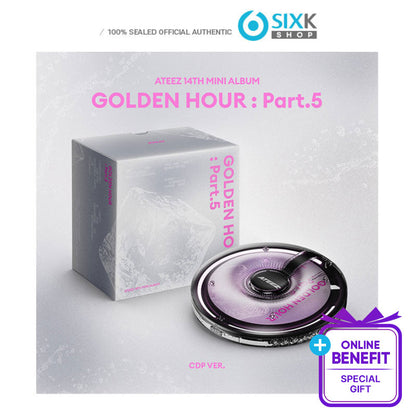 ATEEZ - 14TH MINI ALBUM [GOLDEN HOUR : Part.5] CDP Ver. (Online Benefit)
