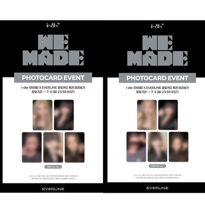 i-dle - 9th Mini Album [We Made] Mono Ver.&Crow Ver. (Online Benefit)(FIRST PRESS ONLY [END])