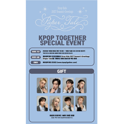 Stray Kids 2027 Season’s Greetings [Paper Tale] (Online Benefit)