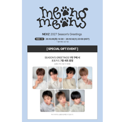 NEXZ 2027 Season's Greetings [meong meong!] (Online Benefit)