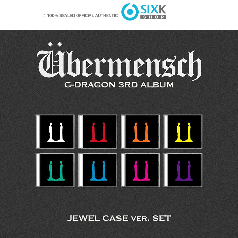 G-DRAGON 3RD ALBUM [Übermensch] JEWEL Case ver. (+Online Benefit)