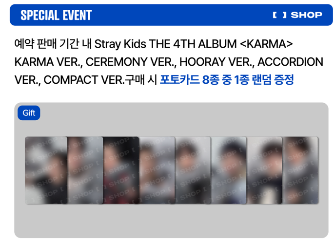 Stray Kids The 4th Album [KARMA] (Online Benefit) (Choice Members)