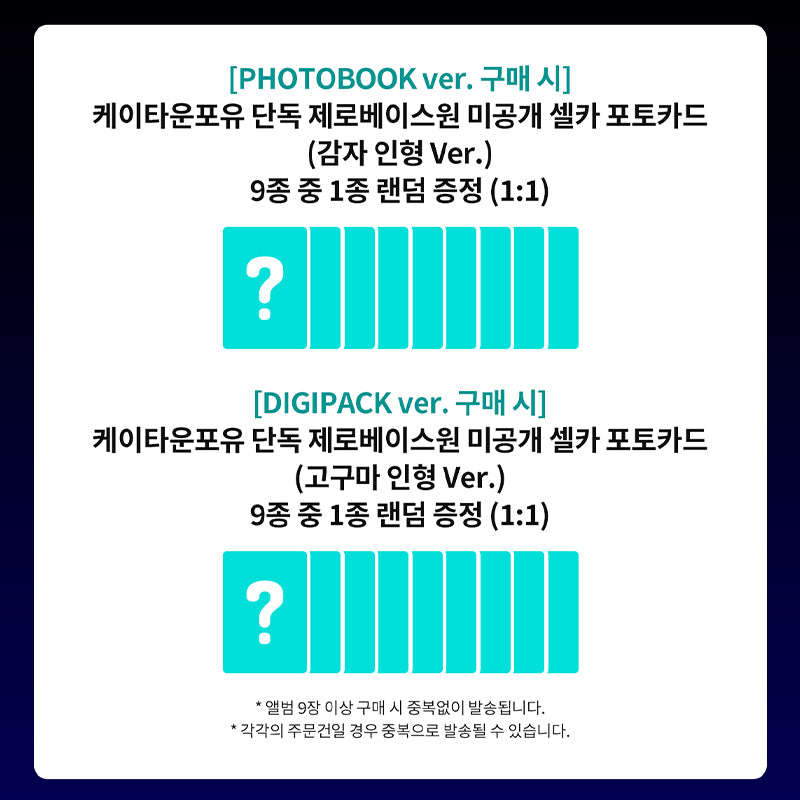 ZEROBASEONE The 5th Mini Album [BLUE PARADISE] Digipack Ver. (+Online Benefit)