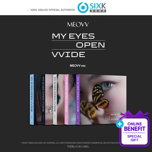 MEOVV 1st EP ALBUM [MY EYES OPEN VVIDE] (MEOVV Ver.)(+Online Benefit)
