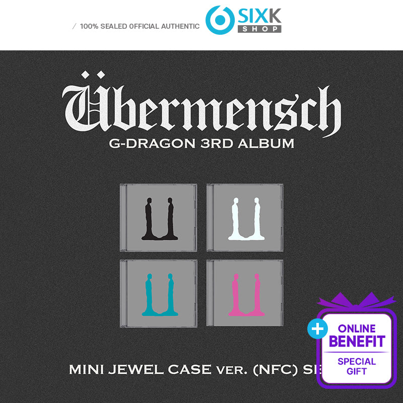 G-DRAGON 3RD ALBUM [Übermensch] MINI JEWEL ver. (+Online Benefit)