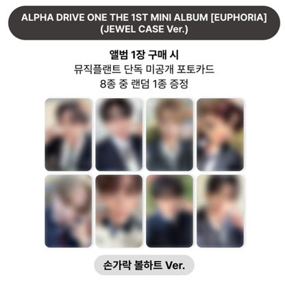 ALPHA DRIVE ONE - THE 1ST MINI ALBUM [EUPHORIA] JEWEL CASE ver.(Online Benefit)