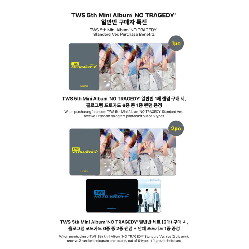 TWS 5th Mini Album [No Tragedy] Standard Ver (Online Benefit)