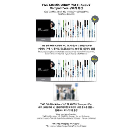 TWS 5th Mini Album [No Tragedy] Compact Ver (Online Benefit)