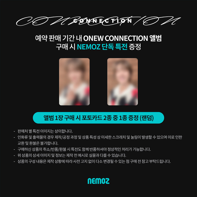 ONEW 4TH MINI ALBUM [CONNECTION] (Photobook Ver.)