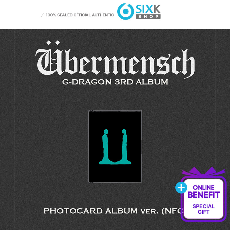 G-DRAGON 3RD ALBUM [Übermensch] PHOTOCARD ALBUM ver. (+Online Benefit)